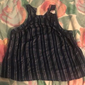 Small navy and white striped halter top (target)
